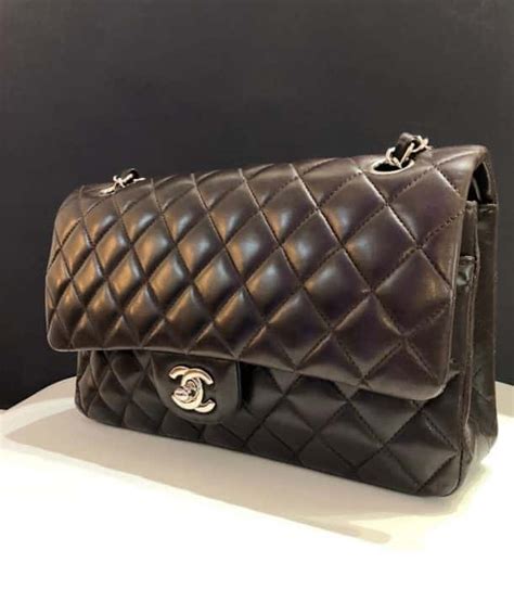 dark brown chanel classic flap|chanel classic double flap.